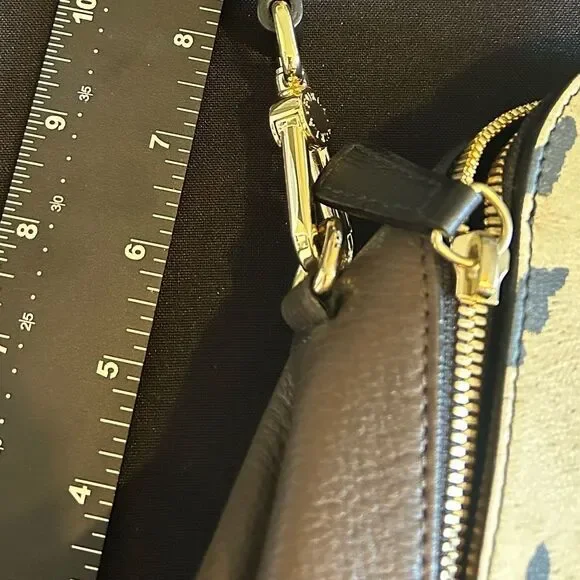 FURLA Leopard Print Black and Brown Handbag Good Condition - Picture 5 of 12